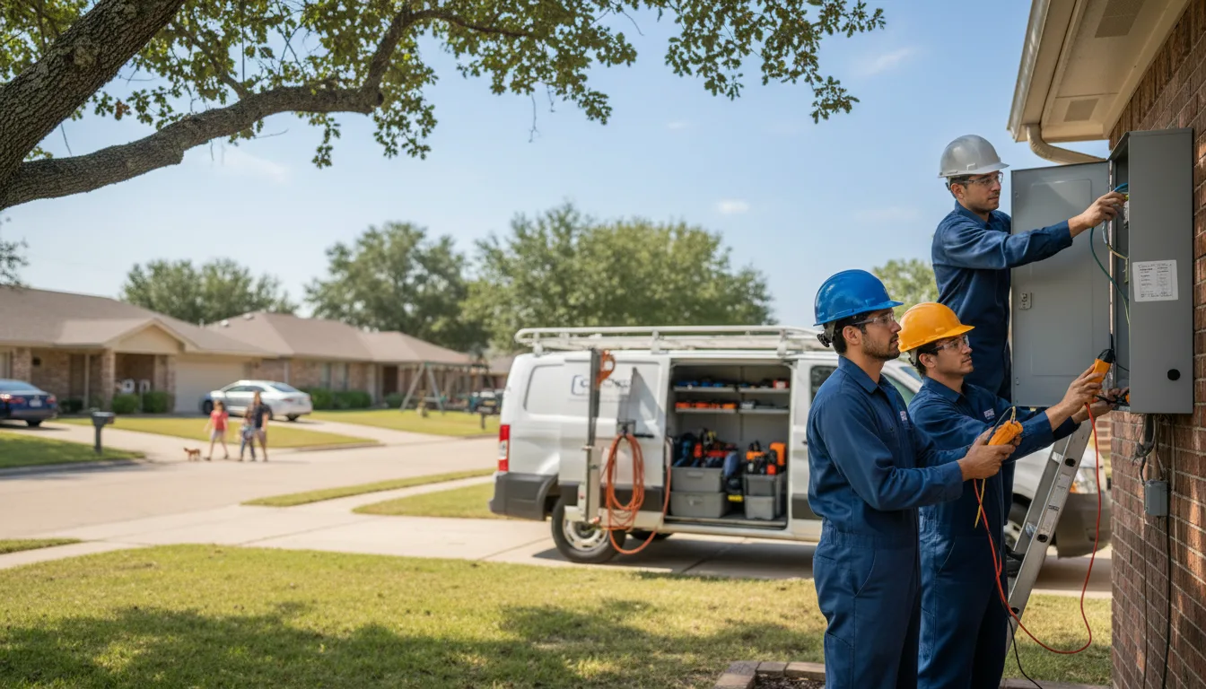 Certified electrician providing emergency electrical services in Crocker, MO